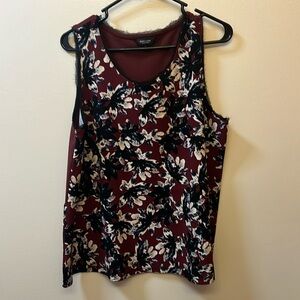 Simply Vera Maroon & Blue floral blouse